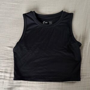ZYIA Black Sleeveless Crop Top